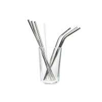 Preview: Tranquillo straw set 6 pieces, stainless steel Preview: Tranquillo straw set 6 pieces, stainless steel