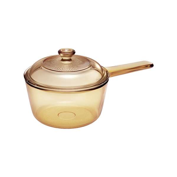 Visions Pans Glass Cooking Dish - Spouted 1L Saucepan & Lid Visions Pans Glass Cooking Dish - Spouted 1L Saucepan & Lid
