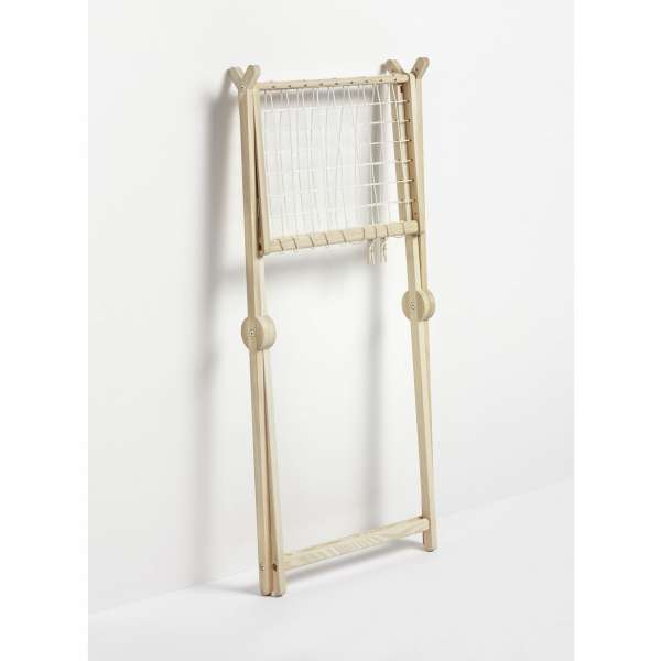 Wooden laundry rack, foldable - Side by Side Design
