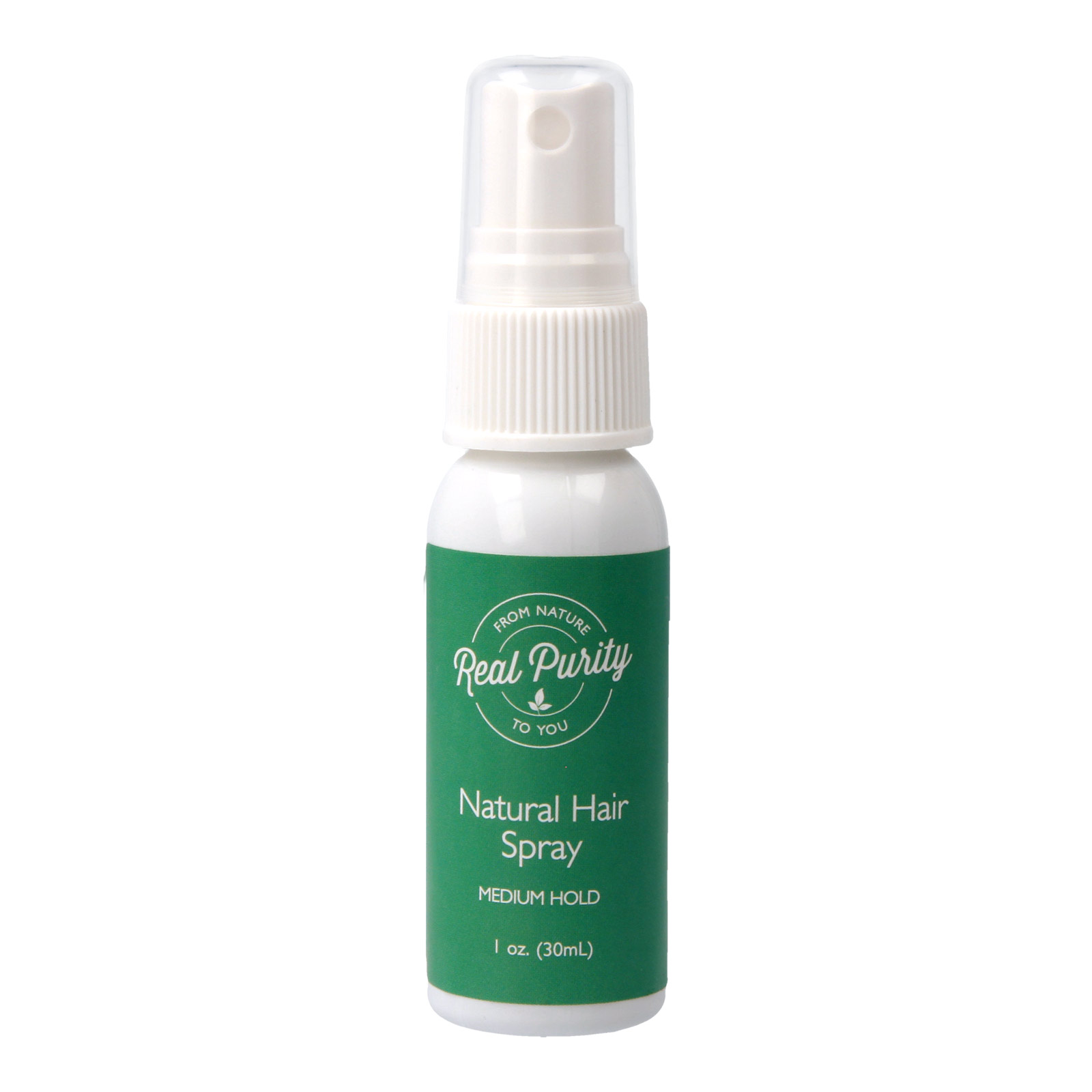Real Purity Travel Hairspray - 30ml for hand luggage & suitcase - PureNature