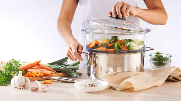 Pyrex steaming/steaming glass insert