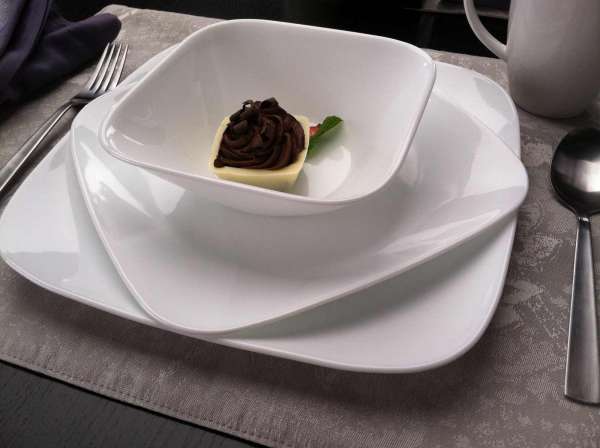 Corelle glass tableware set white - elegant & durable design, 18 pieces