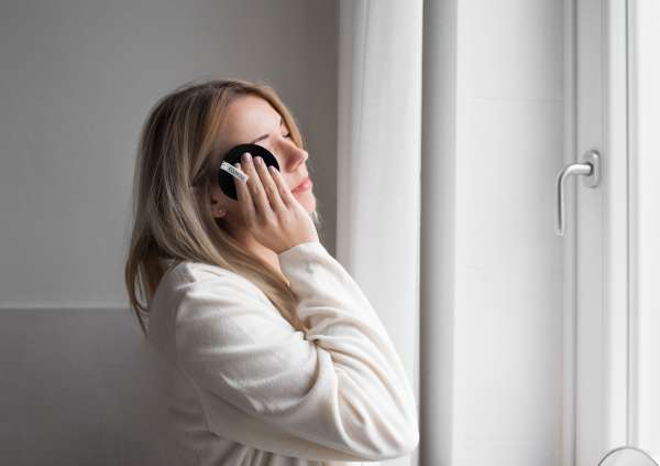 EcoYou make-up remover pads black - set of 10 made from organic cotton