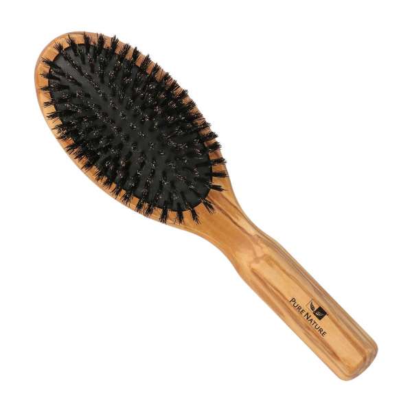 Olive Wood Hair Brush With Boar Bristles Olive Wood Hair Brush With Boar Bristles