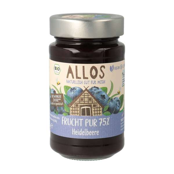 Allos Fruit Pure Blueberry Fruit Spread - perfect for Pancake Allos Fruit Pure Blueberry Fruit Spread - perfect for Pancake