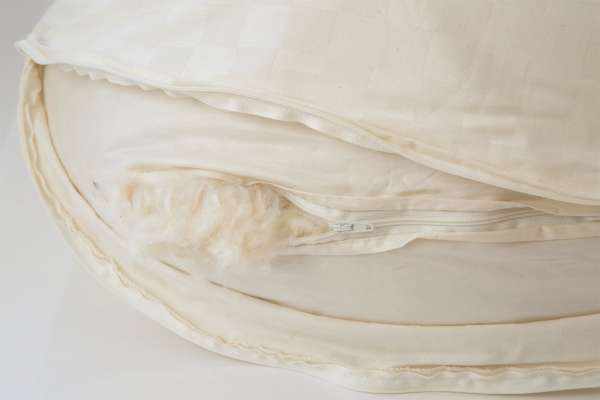 Side sleeper pillow - nursing pillow: With organic cover & kapok filling