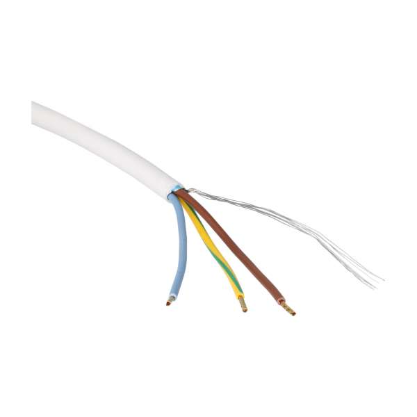 Screened Cable With Open End (white)