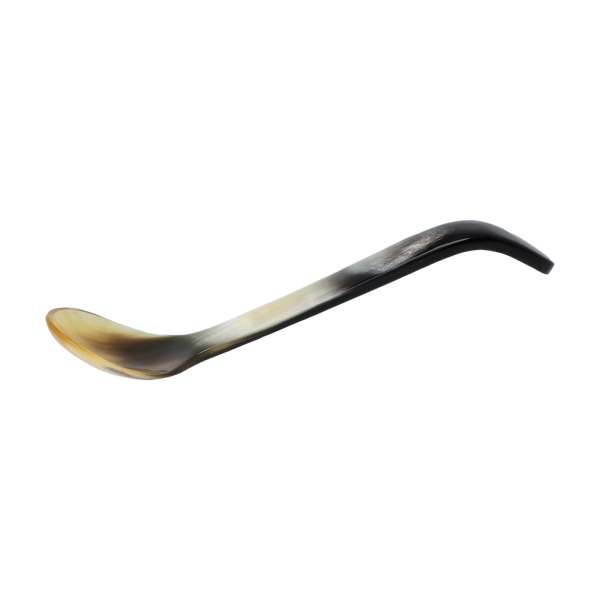 Horn Egg Spoon, curved 13cm Horn Egg Spoon, curved 13cm