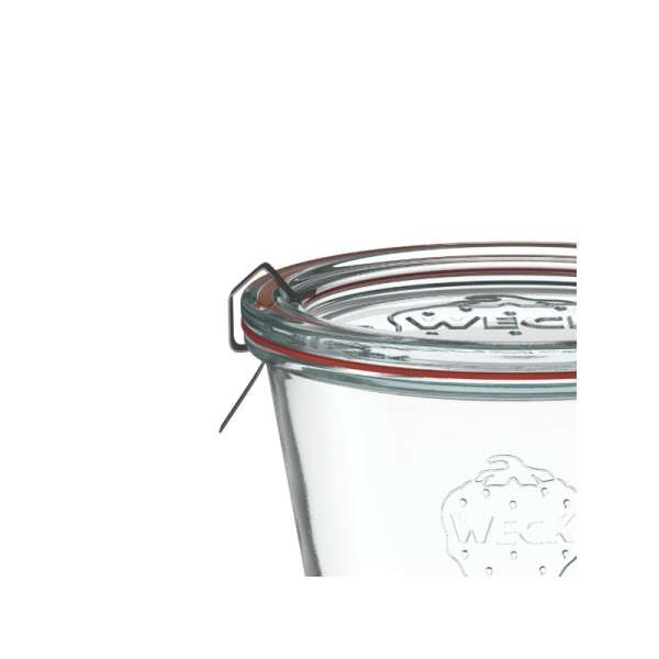 WECK 500 ml Glass Carafes with Glass Lids – Set of 6