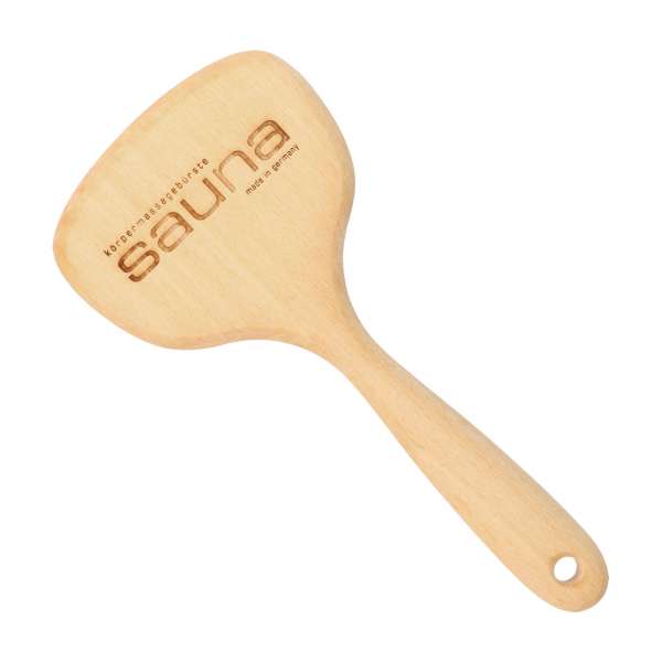 PureNature sauna brush with massage brush natural bristles