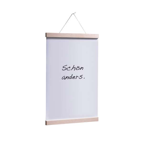 Side by Side picture rail wood oak for DIN A3 wall design