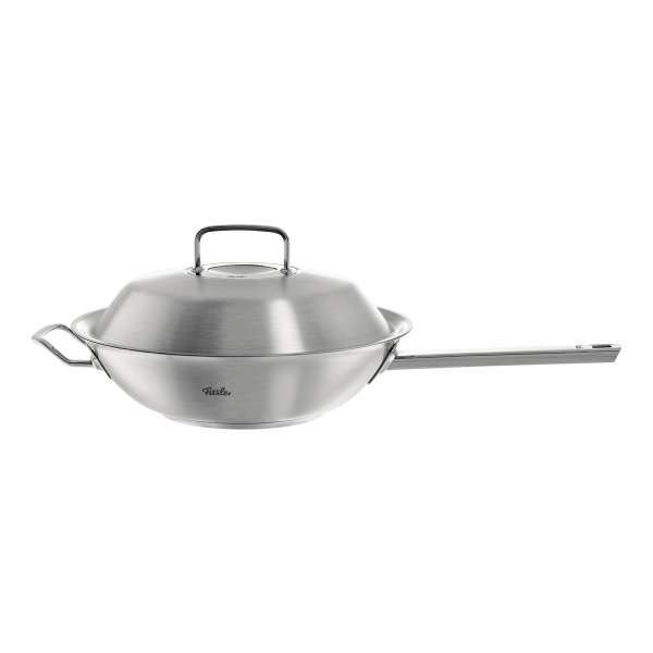 Fissler OPC stainless steel wok with metal lid Fissler OPC stainless steel wok with metal lid