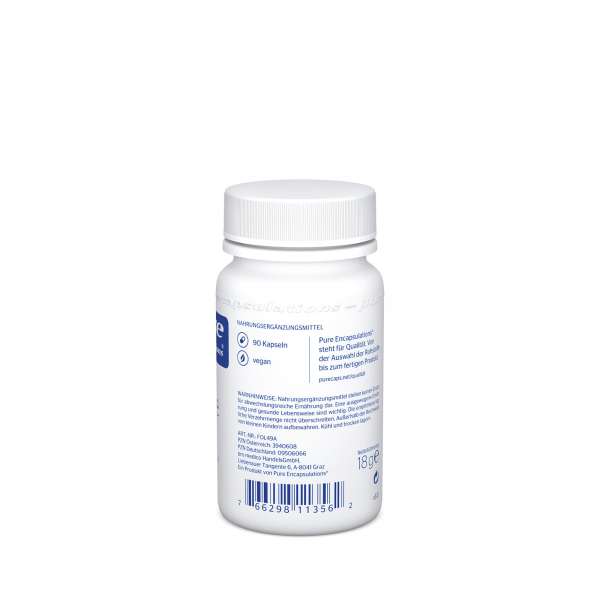 PureEncapsulations Folic acid Metafolin with bioactive folate 400 mcg