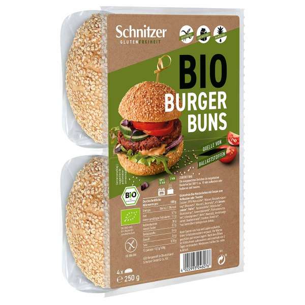 Schnitzer Burger Buns gluten-free from organic ingredients for baking Schnitzer Burger Buns gluten-free from organic ingredients for baking