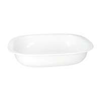 Corelle casserole dish rectangular, white, for microwave & oven