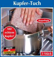 Preview: PureNature Copper cloth - Buy a practical eco cleaning cloth in a set of 3 Preview: PureNature Copper cloth - Buy a practical eco cleaning cloth in a set of 3