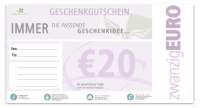 Gift Certificate Value: 20,00 Euro Gift Certificate Value: 20,00 Euro