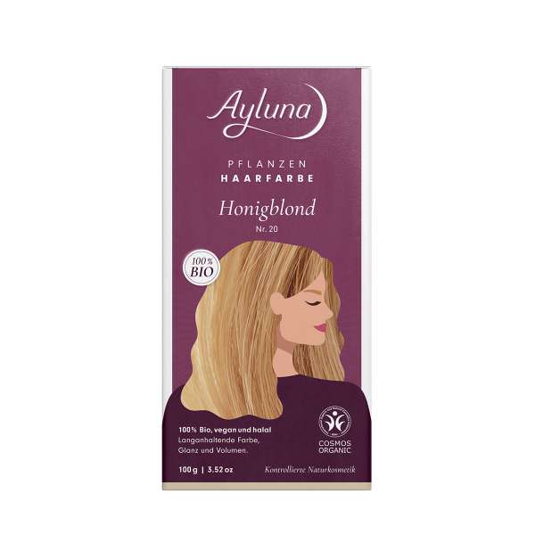 Ayluna honey blonde: organic hair color blonde - pure vegetable Ayluna honey blonde: organic hair color blonde - pure vegetable