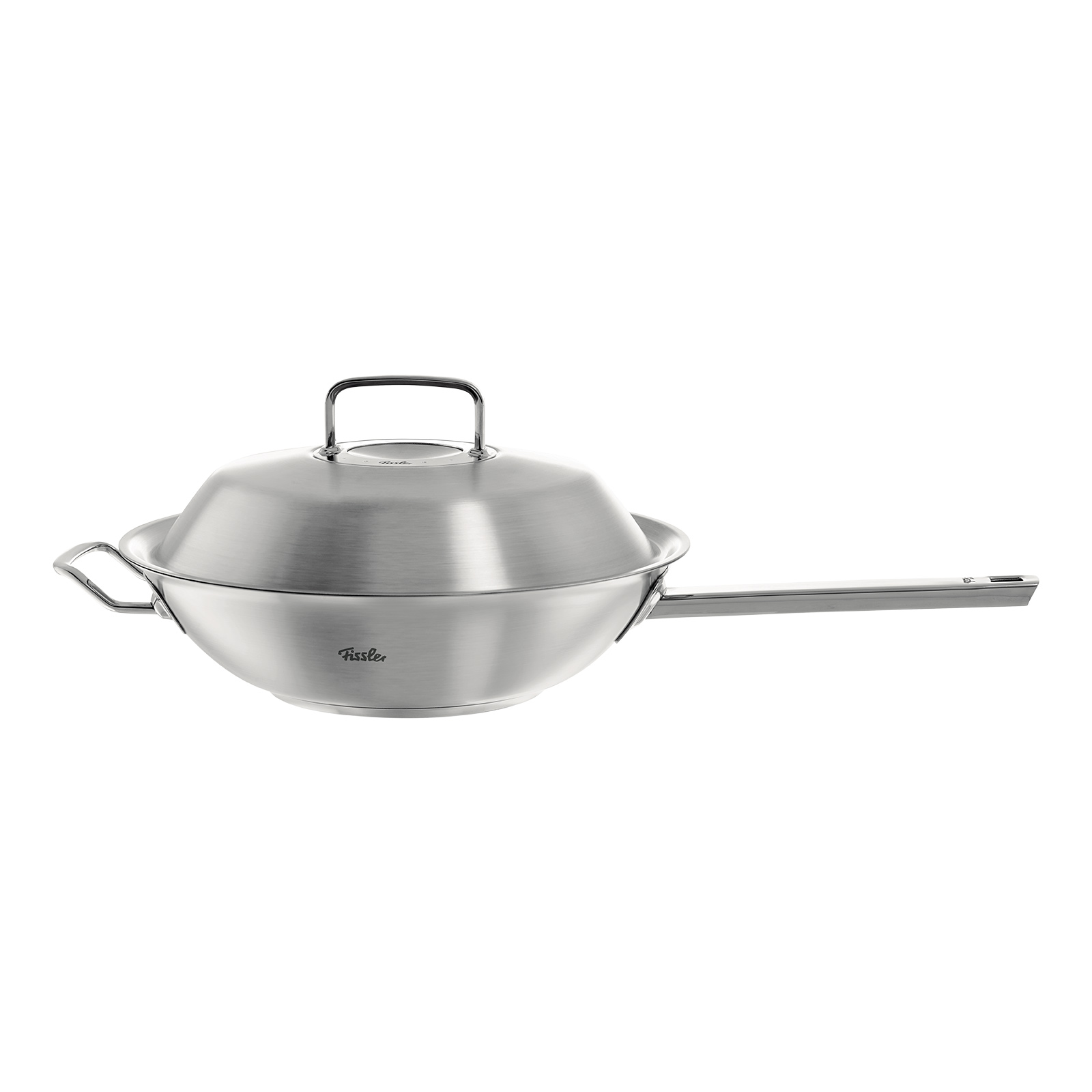 Fissler OPC stainless steel wok with metal lid - PureNature