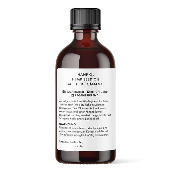 PureNature hemp oil for skin and hair - cold pressed