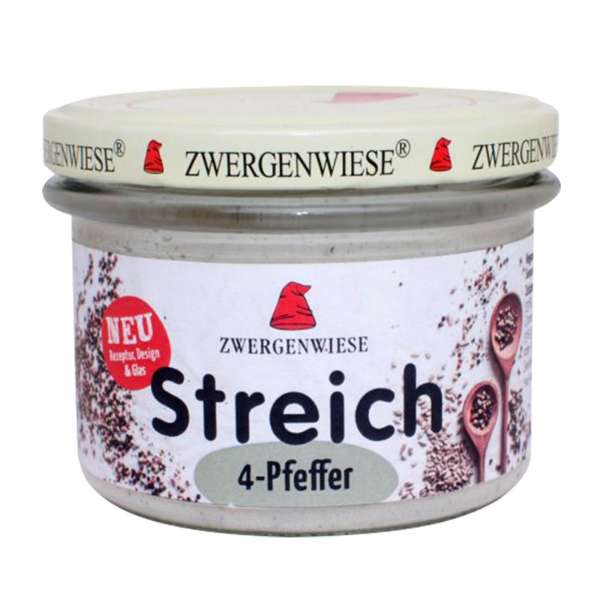 Zwergenwiese organic 4 pepper spread, 180 g Zwergenwiese organic 4 pepper spread, 180 g