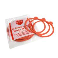 WECK 120 mm Natural Rubber Preserving Rings – Pack of 10