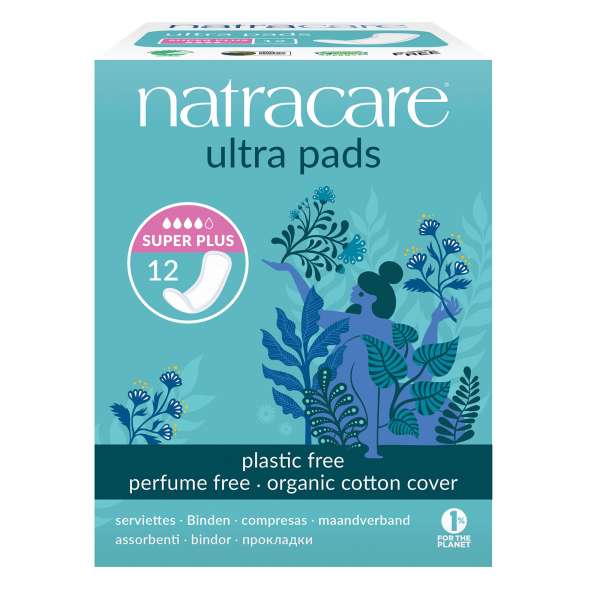Natracare Natural Pads Ultra super plus, 12 pieces Natracare Natural Pads Ultra super plus, 12 pieces