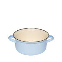RIESS Enamel Casserole with Chrome Rim – 18 and 24 cm