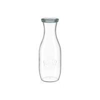 WECK 1000 ml Glass Carafes with Glass Lids – Set of 6