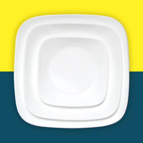 Corelle glass tableware set white - elegant & durable design, 18 pieces