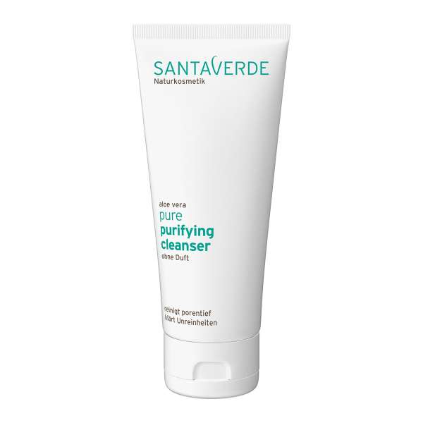 Santaverde pure reinigende Reinigungsmilch ohne Duft, 100 ml