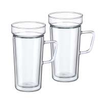 Simax double-walled glasses with handle in set of 2 Simax double-walled glasses with handle in set of 2