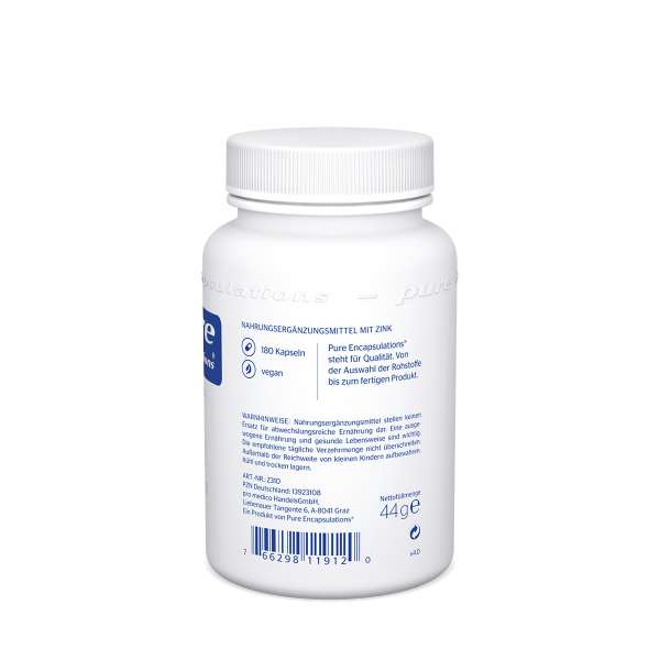 Pure Encapsulations | Pure Zinc, without additives
