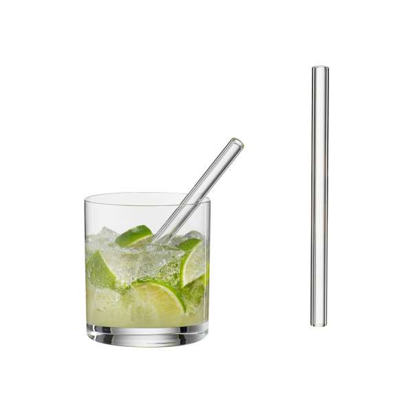 Glass drinking straw in a set of 6 - buy in different lengths Glass drinking straw in a set of 6 - buy in different lengths