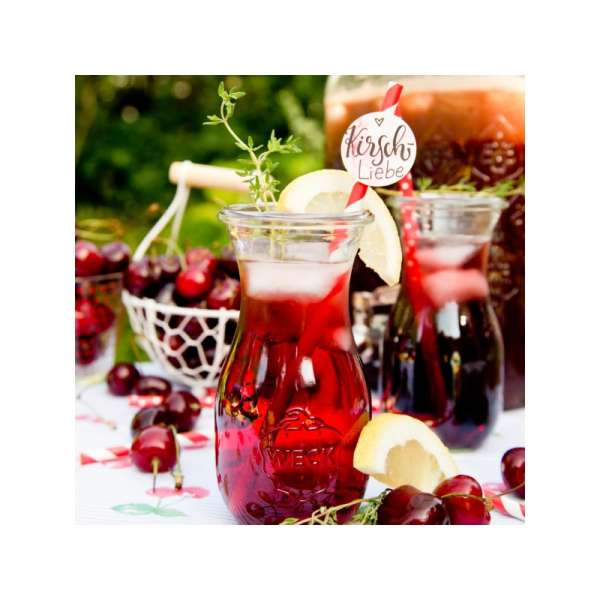 WECK 250 ml Glass Carafes with Glass Lids – Set of 6