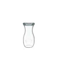 WECK 250 ml Glass Carafes with Glass Lids – Set of 6