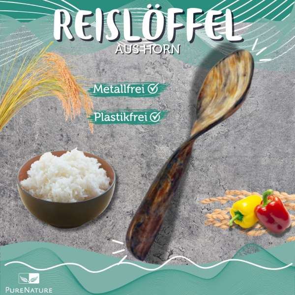 Horn Rice Spoon, Large