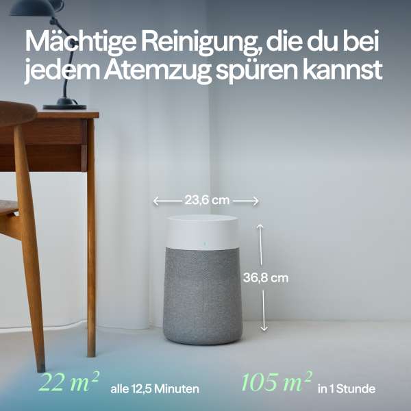 Blueair Classic 205 Air Purifier - Controlled Manually or via App