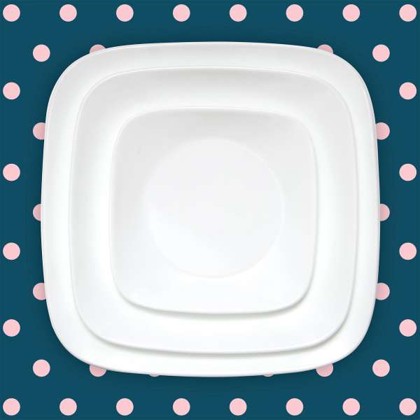 Corelle glass tableware set white - elegant & durable design, 18 pieces