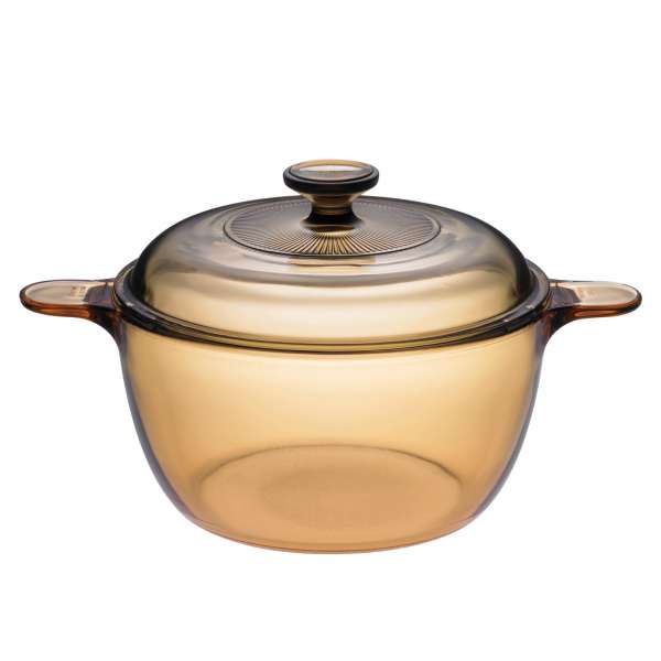 Visions Glass Pot with Lid for healthy and Vegan Cooking Visions Glass Pot with Lid for healthy and Vegan Cooking