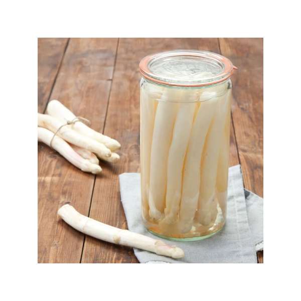 WECK Cylindrical Jar 1590 ml with Glass Lid – Set of 6