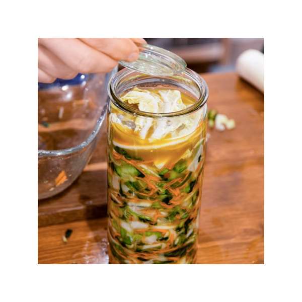 WECK 975 ml Cylinder Jars with Glass Lids – Set of 6