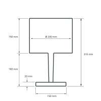Preview: Table Lamp, made of beechwood, shielded Preview: Table Lamp, made of beechwood, shielded