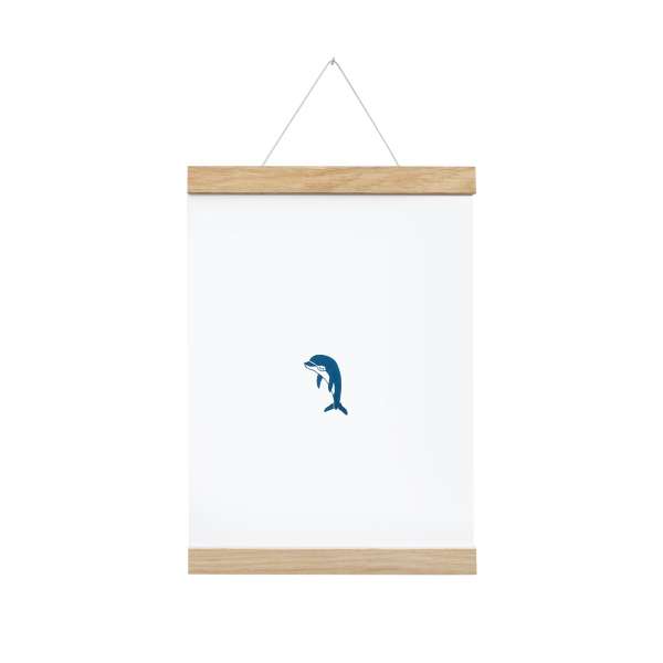 Side by Side - Magnetic Poster Strip Light Oak - for DIN A4 Formats