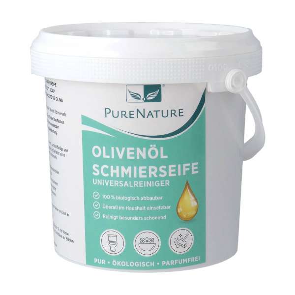 PureNature soft soap solid - from olive oil without fragrance PureNature soft soap solid - from olive oil without fragrance