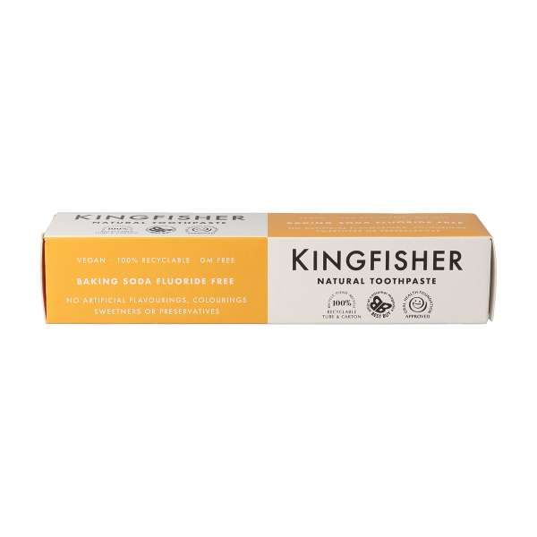 Kingfisher Organic Toothpaste with Baking Soda for Whiter Teeth