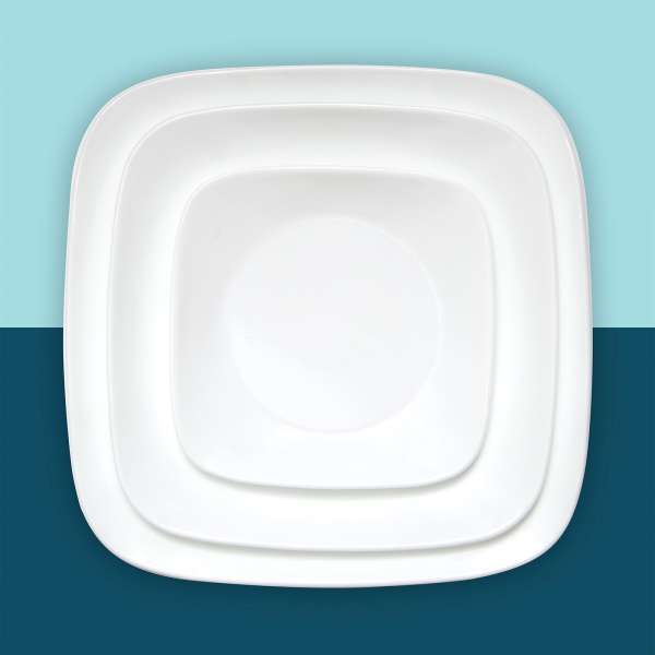 Corelle glass tableware set white - elegant & durable design, 18 pieces