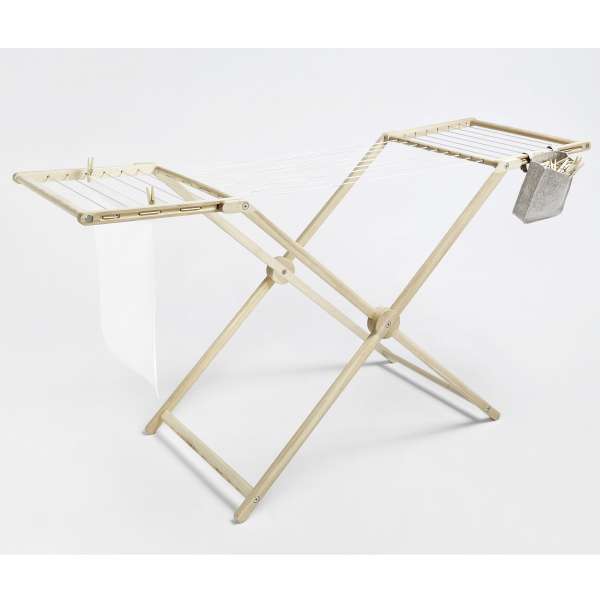 Wooden laundry rack, foldable - Side by Side Design Wooden laundry rack, foldable - Side by Side Design